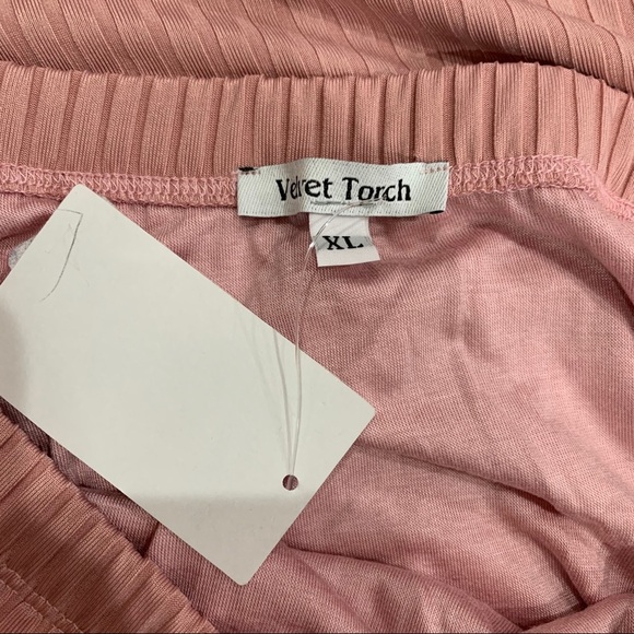 Velvet Torch Ribbed Knit Side Slit Skirt - Picture 7 of 8